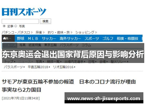 东京奥运会退出国家背后原因与影响分析
